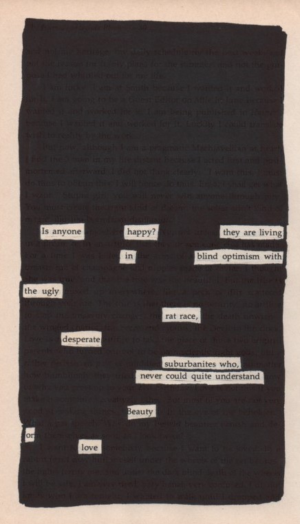 Rat Race - Blackout Poetry Notes