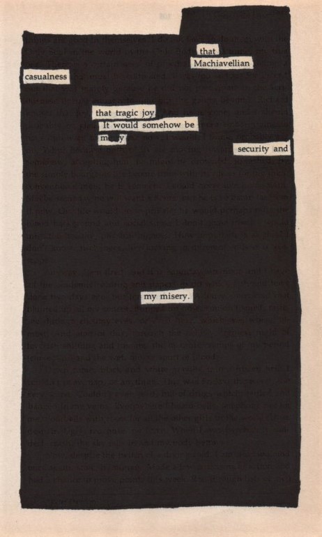 Casualness - Blackout Poetry Notes