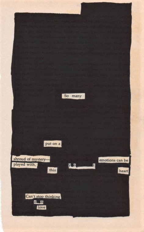 Shroud of Mystery - Blackout Poetry Notes