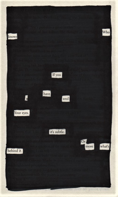 Your Eyes - Blackout Poetry Notes