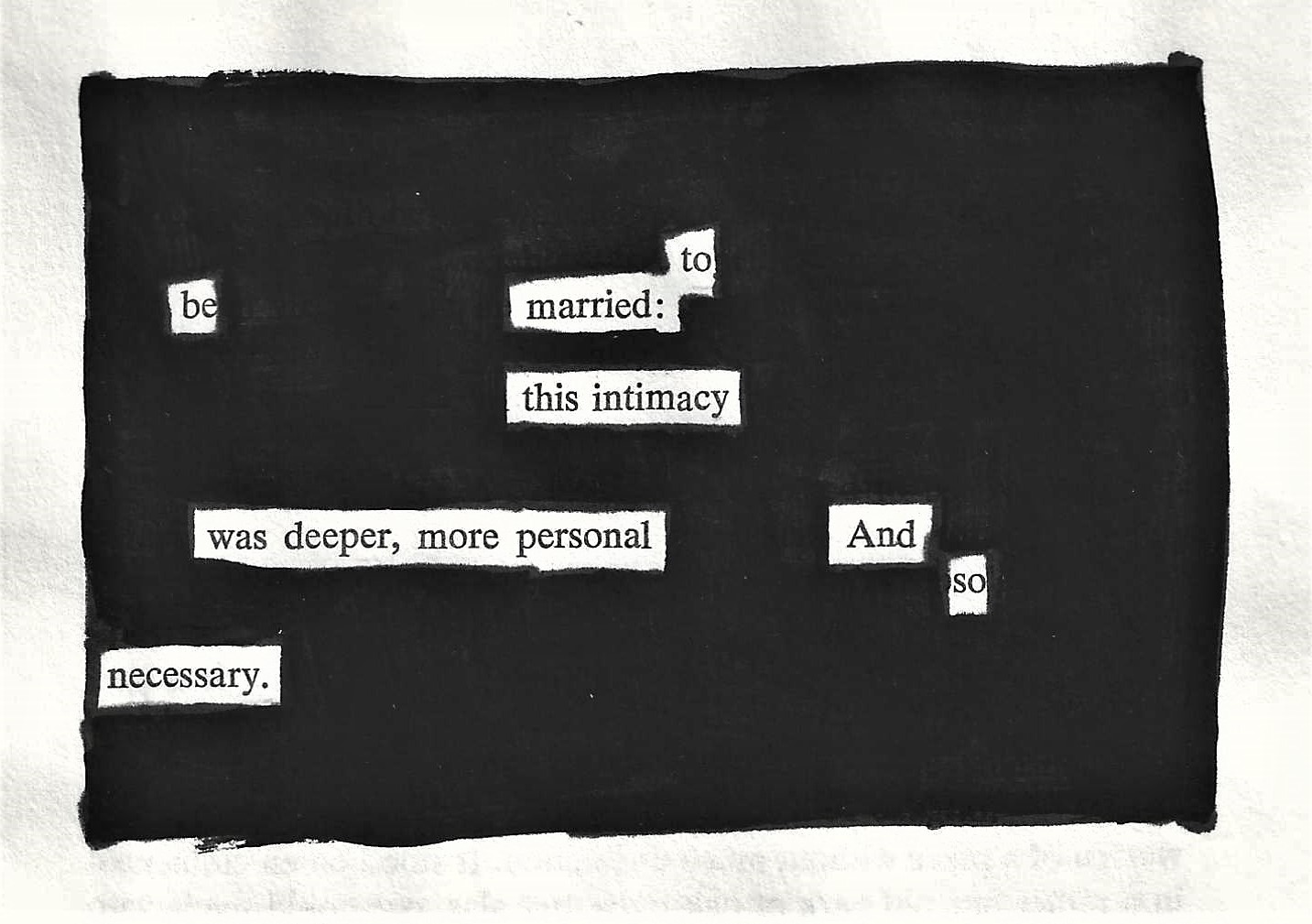 to-be-married-blackout-poetry-notes